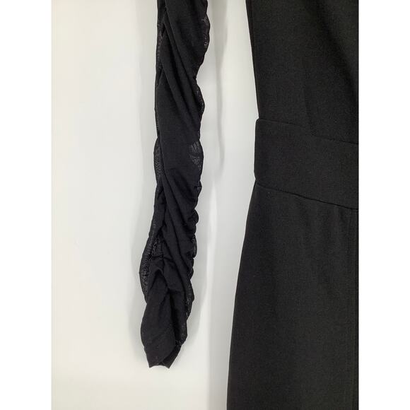 Fashion Nova Women's Small Black Do It For You Nova Jumpsuit Long Sleeve G26-14 - Picture 6 of 10